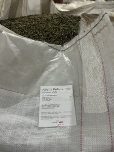 alfalfa pallets bagged
